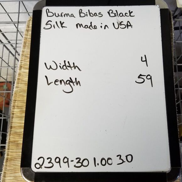 Burma Bibas Tie Necktie 100% Silk Black Polka dot Geometric Made In USA - Picture 6 of 6